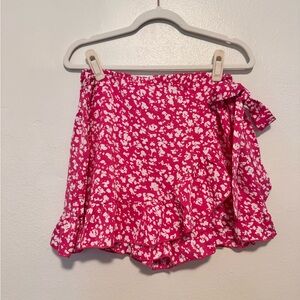 Floral Pink Women's Skort